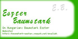 eszter baumstark business card